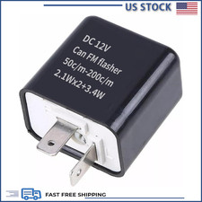 12v Adjustable 2-pin Led Electronic Flasher Relay Motorcycle Car Turn Signal