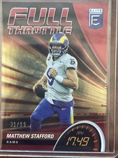 2022 Panini Donruss Elite Matthew Stafford Full Throttle Red /99 Rams