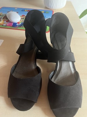 Sandale Pumps Damen Via della Rosa Schwarz 41