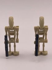 Custom LEGO Minifigures Battle Droid x2 w/ Blasters Star Wars Minifigures