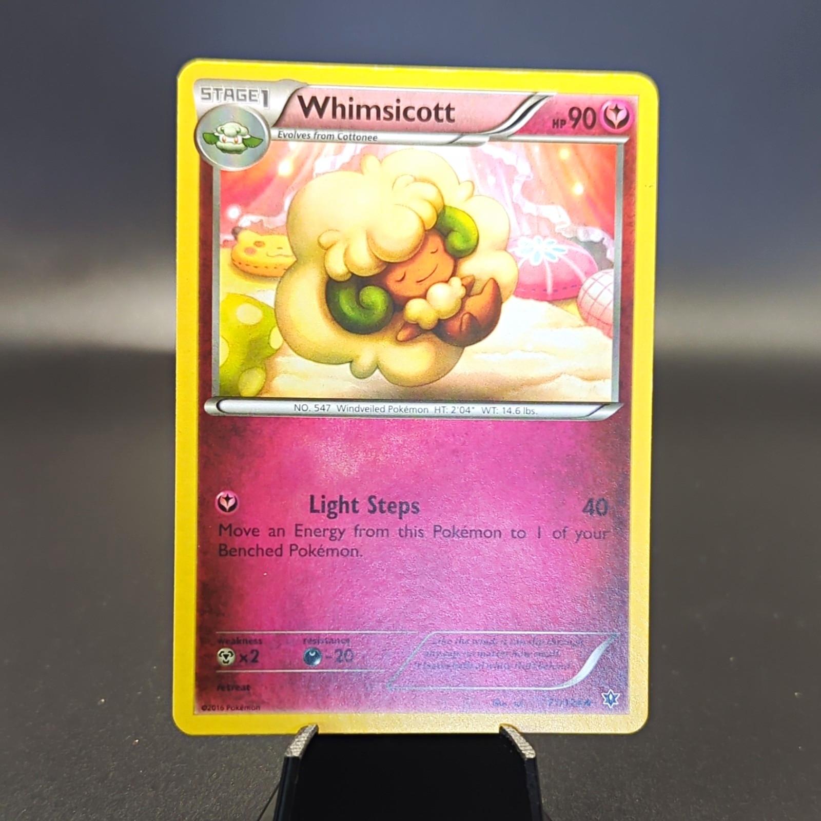 Pokémon TCG Whimsicott 71/124 Fates Collide  Uncommon Eng 2016 90HP