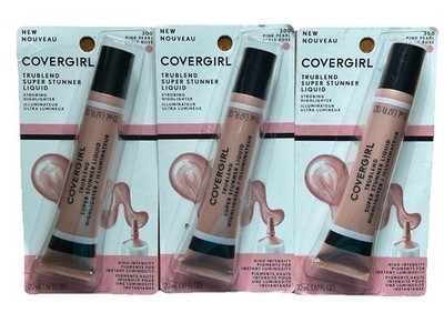3X Covergirl TruBlend Super Stunner Liquid Strobing Highlighter-  300 Pink Pearl