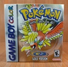 MINTY BOX CIB Pokemon Gold Version 1st Print complete in gameboy color lot gbc
