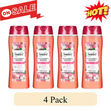 4 Pack Suave Wild Cherry Blossom Body Wash 18oz Moisturizing Cleanser 0.89 per gallon
