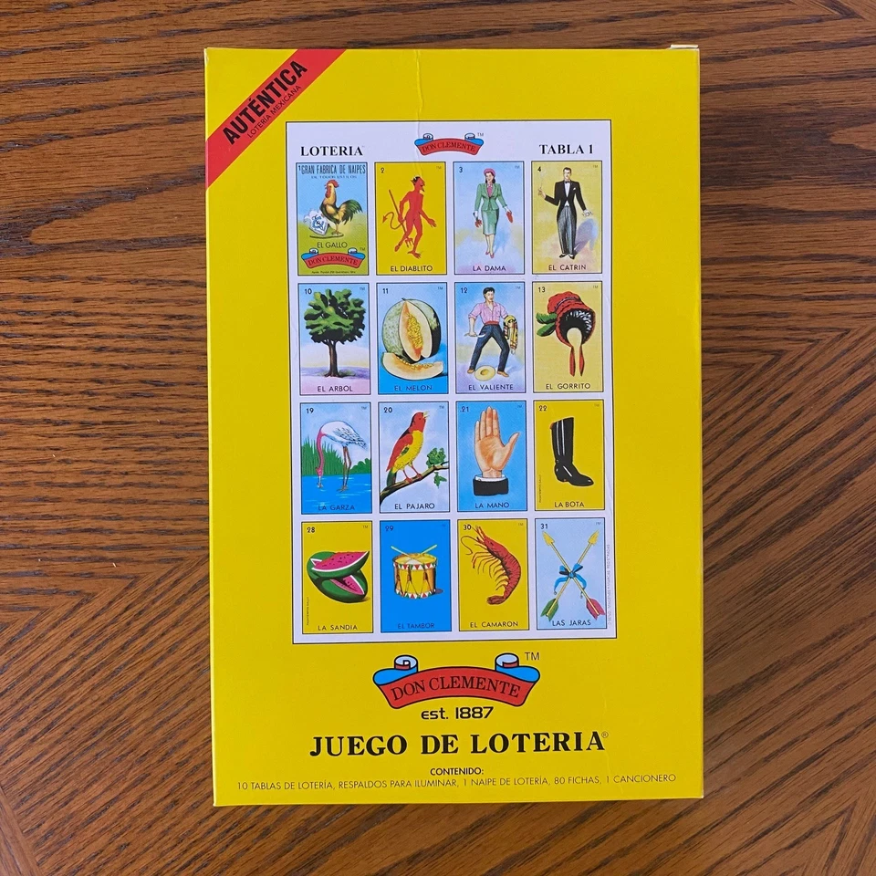Don Clemente Authentic Loteria Card Game Gift Box Set - Image 4 of 4