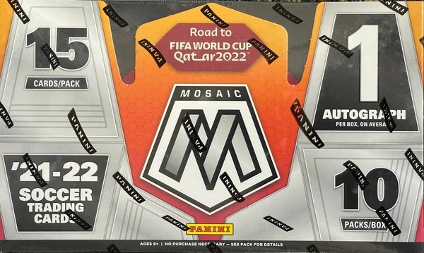 Panini Mosaic Road To FIFA World Cup Qatar 2021-22 Hobby Box Soccer