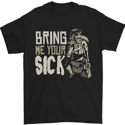 Bring Mir Dein Kranker Pestdoktor Herren T-Shirt 100% Baumwolle