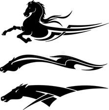 Tribal Horse Vehicle Graphics Vector Set Stock Vector Die Cut Vinyl Decal Tribal Horse Vehicle Graphics Vector Set Stock Vector Die Cut Vinyl Decal