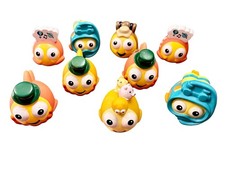 Goldfish Swim School Rubber Bath Pool Toy Lot of 9 Fun Designs