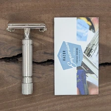 REVAMPED! 1950s Gillette President DE Safety Razor | Rhodium Plated & Stunning