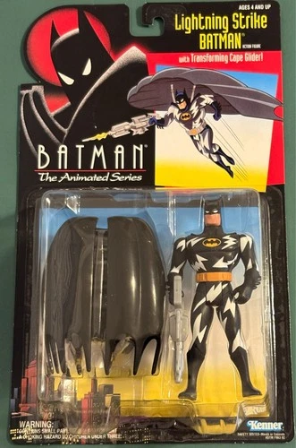 Vintage 1993 Lightning Strike Batman Action Figure Animated Series Kenner (B5)