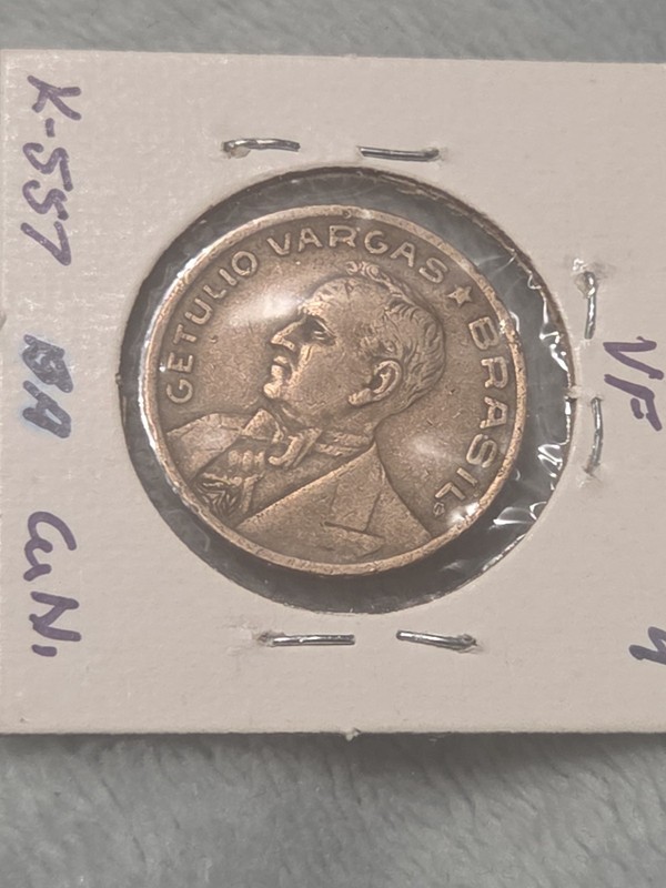 1942 Brazil 50 Centavos  Getúlio Dornelles Vargas,