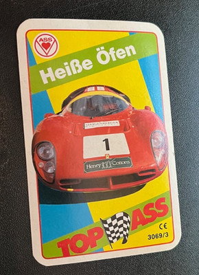 Vintage TOP ASS, Sportscar Cards Altenburg Stralsunder Germany