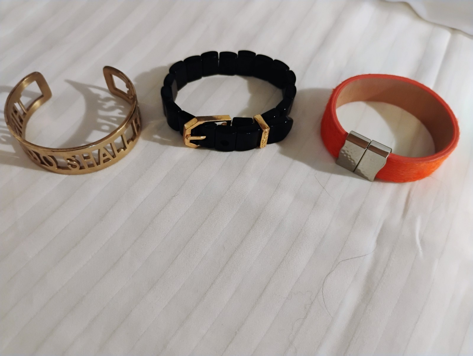Rustic Cuff Bracelet Set - Cuff, Bangle, Chain St… - image 1