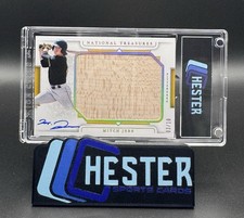 MITCH JEBB -2024 Panini National Treasures AUTO JUMBO BAT Holo Gold /10 Pirates