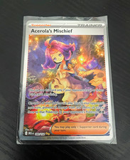 Nintendo Pokemon TCG Acerola's Mischief 183/132 ME01 Full Art Holo Ultra Rare