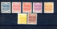 SAMOA--Set di 7 francobolli Scott #1-#7 possono essere contraffatti