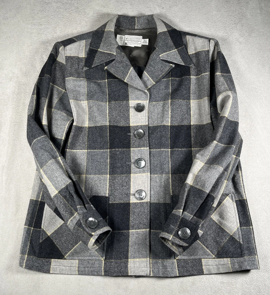 Chaqueta vintage Pendleton 49'er 100 % lana virgen talla 14 Foto 3 de 4