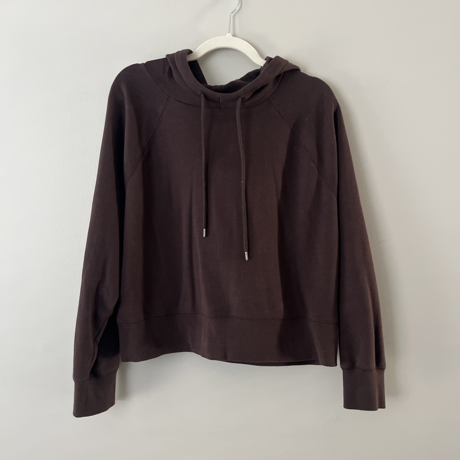 Universal Thread Brown Cropped Hooded Sweatshirt … - image 1