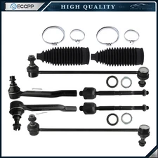 Front Tie Rod Ends Sway Bar End Rack and Pinion Bellow For 2014-2020 Acura MDX