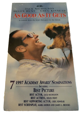 Brand New Sealed Jack Nicholson VHS As Good as It Gets Comedy Film
