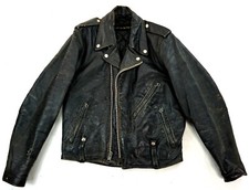 AMF HARLEY DAVIDSON US Vintage Perfecto Biker Motorrad Lederjacke  46 S-M