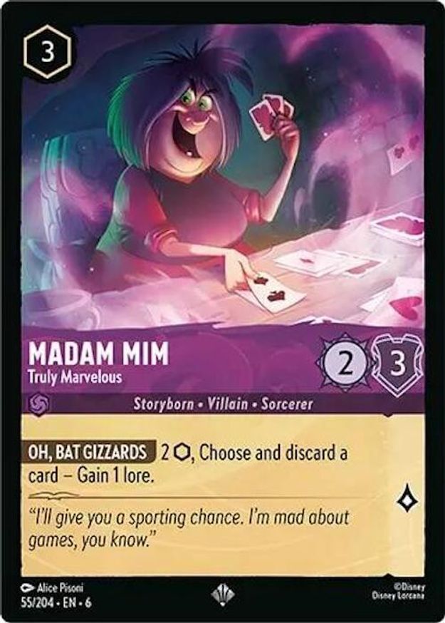 Lorcana Madam Mim - Truly Marvelous (55/222) Azurite Sea NM