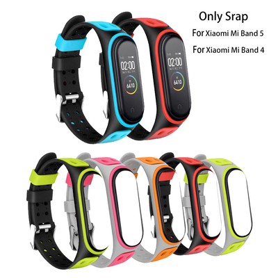 Two Color for Xiaomi 5 4 Bracelet Straps Breathable Silicone Replacement Band