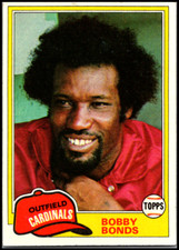 1981  Topps #635 Bobby Bonds - FREE SHIPPING!