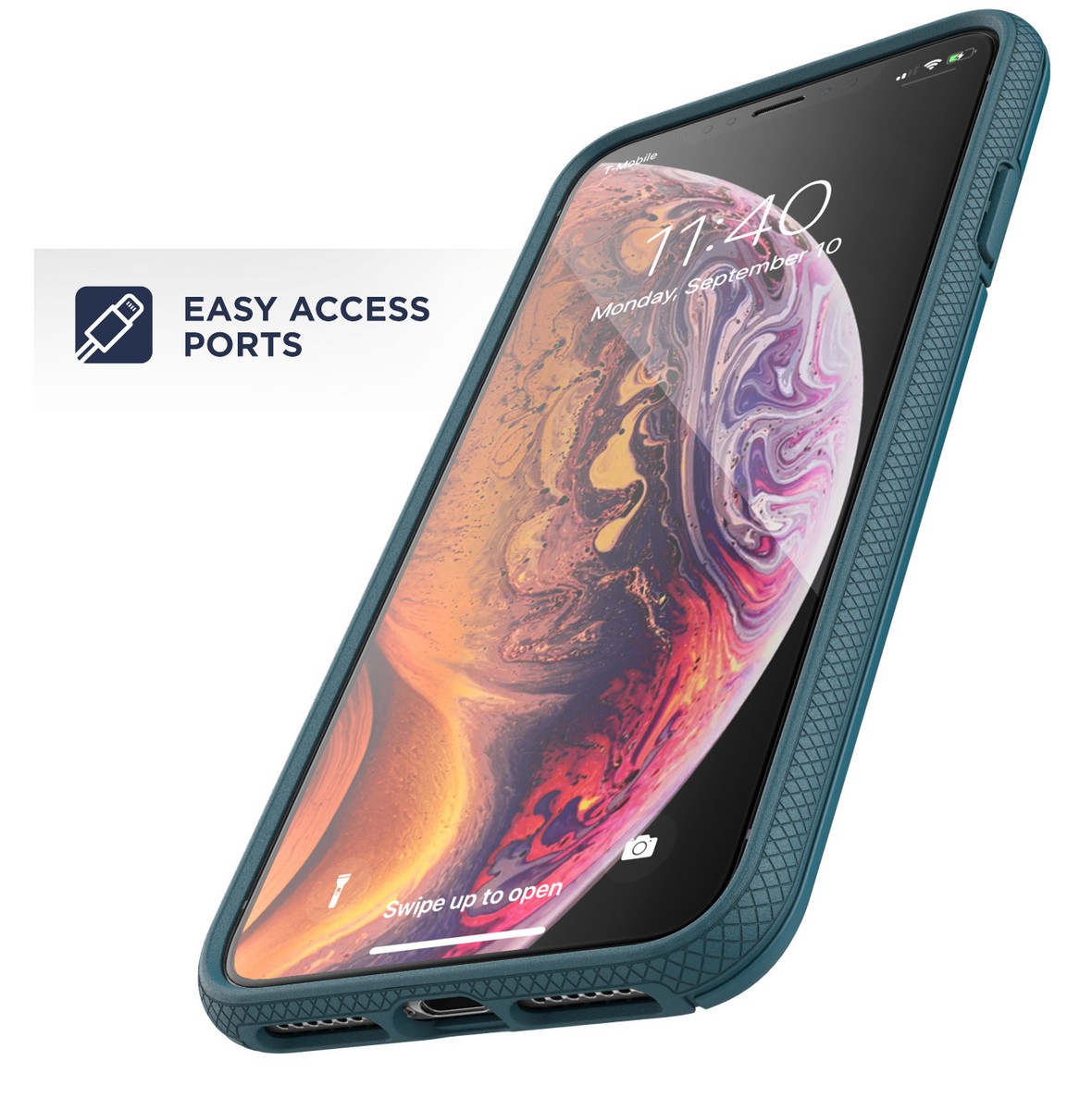 Custodia a portafoglio morbida per apple iPhone 11 Pro nera