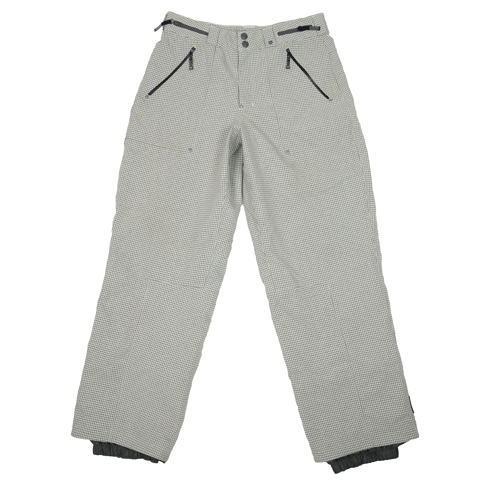 Pantaloni invernali Salomon snowboard sci taglia L pied de poule vita regolabile cerniere
