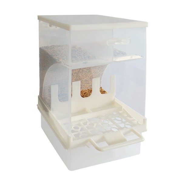 Vogel Futterautomat - Kunststoff - 2 Abteile - 13,5 X 26,5 X 13,5 Cm - 1500 G-image