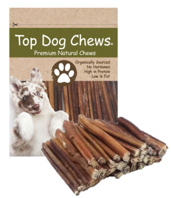 6'' BULLY STICKS - Qty (10) USDA & FDA Approved Free Range, by Top Dog Chews