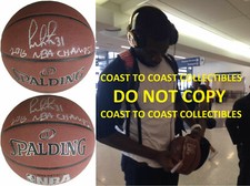 Festus Ezeli Golden State Warriors signed autographed NBA basketball COA proof