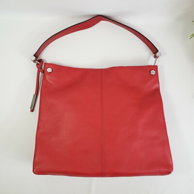 Vince Camuto Womens Cherry Red VV Fayla Ho Leather Handbags