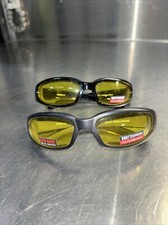 Pair Global Vision Chicago Glossy/Matte Foam Padded Sunglasses Motorcycle UV400