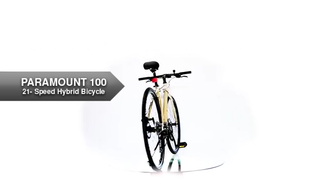 Paramount 100 Hybrid Bike 21-Speed Lightweight Aluminum Frame DISC ...