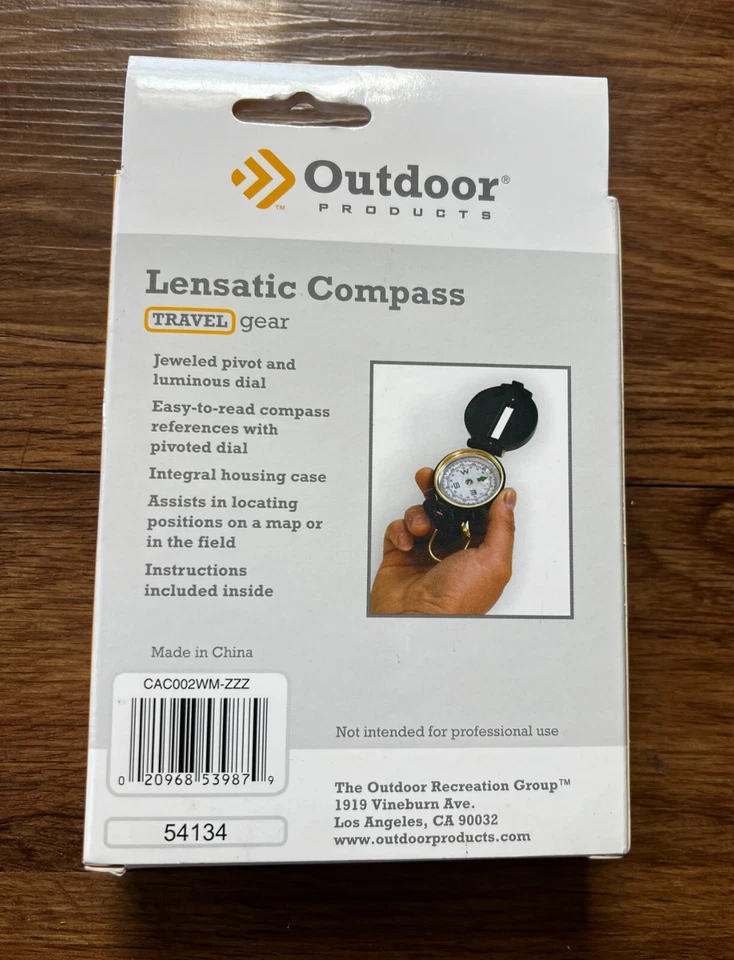 Brújula Productos al aire libre Equipo de viaje Lenteático Caza Camping Senderismo Pesca Foto 2 de 3