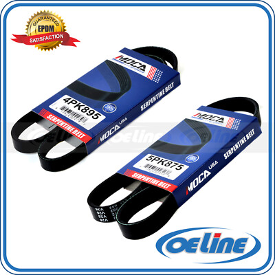 #ad EPDM 2pcs Alternator AC Power Steering for Subaru Forester 2.5L Serpentine Belt $15.99