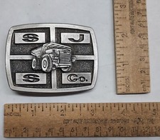 S J S Co - tj specialties, Casper, WYO - belt BUCKLE - listing 7151