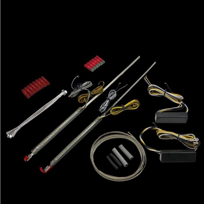 Custom Dynamics TruWRAPZ? Amber/White Dual LED Fork Lights 49mm