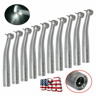 10pcs Dental LED Fiber Optic High Speed Handpiece fit For KAV Multiflex Coupler