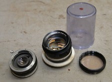 Konica Hexanon AR 57mm F 1.4 camera lens Japan 7604729  Vivitar tele convertor