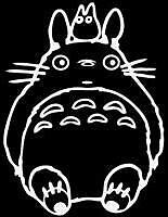 Studio Ghibli Totoro sit anime cartoon die cut Vinyl car decal sticker
