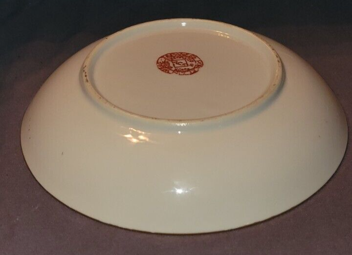 Vintage Japanese ACF Porcelain Ware Plate Floral Dish Handpainted