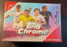 2021 Topps Chrome Soccer MLS Trading Card Factory Sealed Blaster Box