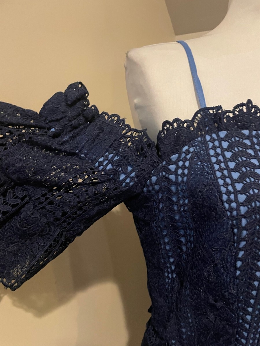 PARKER Womens Blue Lace Dress NWOT - Sz 6 | eBay