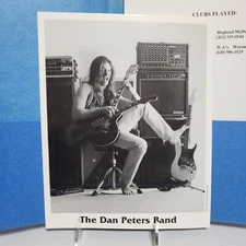 Guitarist Dan Peters Photo Print 10x8 inch and Intro + Playing Locations Folder 
