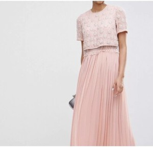 pleated maxi dress uk