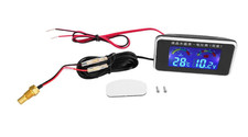 KIMISS Auto Thermometer Voltmeter 12V 24V 36V LCD mit 10mm Wassersensor 2 Stk